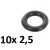 O-gyűrű tömítés (10 x 2,5) Nilfisk és Stihl magasnyomású mosókhoz (1 db)