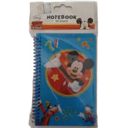 Jegyzetfüzet (50) 16x10cm Disney-Mickey Mouse