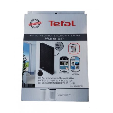 Tefal Pure Air 2in1-ben szén és HEPA szűrő XD6230F0 Active Carbon & Allergy+
