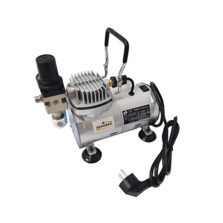 Airbrush kompresszor TC-20C csendes 47 dB, nyomáskapcsolóval, reduktorral, 23-25 liter/perc