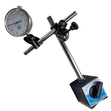 Indikátor óra mágneses állvánnyal 0-10 mm, 0,01 mm, tokban
